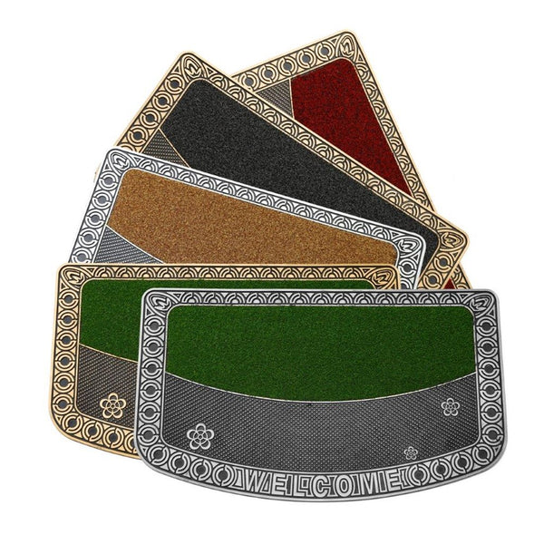 Multi-color Indoor Outdoor Rubber Non Slip Waterproof Entrance Door Welcome Door Mat 44*74 cm