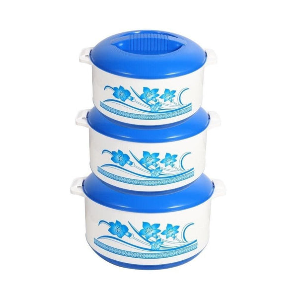 Blue Hot Pot Insulated Food Warmer Casserole Set of 3 6L 9L 13L 37332SET 2 Pcs/Ctn