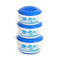 Blue Hot Pot Insulated Food Warmer Casserole Set of 3 6L 9L 13L 37332SET 2 Pcs/Ctn