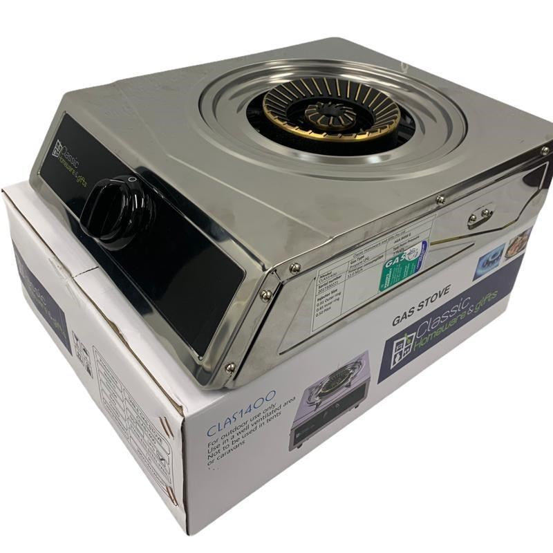 Stainless Steel Gas Stove Single Burner AGA Apprroved Excluding Regulator (Regulator Purchased Separately as an Optional) CLAS1400 1 Pcs/Ctn