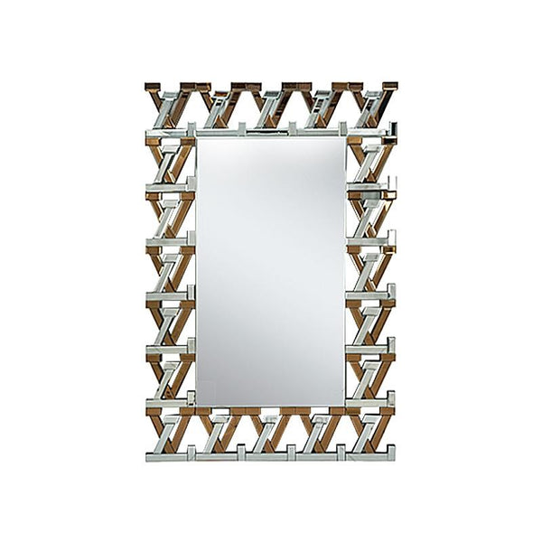 Home Decor MDF Hallway Console Table and Mirror Set Crystal Mirror Finish V 120*40*80 cm/80*120*2 cm 42040SET 1 Pcs/Ctn
