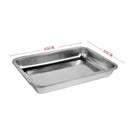Stainless Steel Baking Tray Rectangular Shallow 44*34 cm 4.5 cm Depth (Ctn Box 60 units)