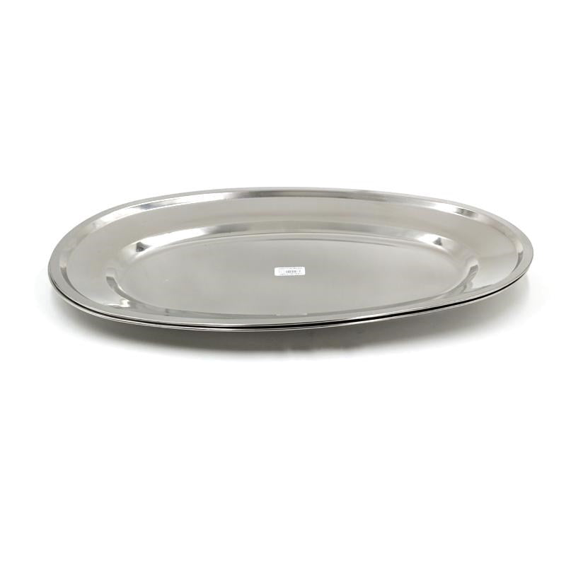 Stainless Steel Oval Serving Plate 12 inch 30.5*19 cm