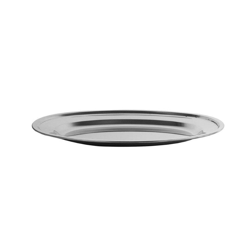 Stainless Steel Oval Serving Plate 16 inch