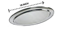 Stainless Steel Oval Serving Plate 18 inch (Ctn Box 80 units)