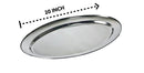Stainless Steel Oval Serving Plate 20 inch (Ctn Box 60 units)