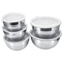 Stainless Steel Bowl Set of 5 Airtight Lids 18/20/22/24/26 cm (Ctn Box 12 units)