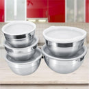 Stainless Steel Bowl Set of 5 Airtight Lids 18/20/22/24/26 cm (Ctn Box 12 units)