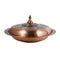 Stainless Steel Copper Plated Biryani Plate with Lid 36 cm (Ctn Box 48 units)