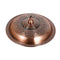Stainless Steel Copper Plated Biryani Plate with Lid 38 cm (Ctn Box 48 units)