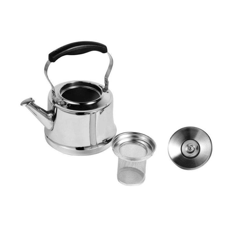 Stainless Steel Tea Pot Kettle with Strainer Infuser 2 Litre