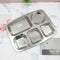 Multicompartment Stainless Steel Lunch Tray Thali 35X26.5 c, (Ctn Box 100 units)