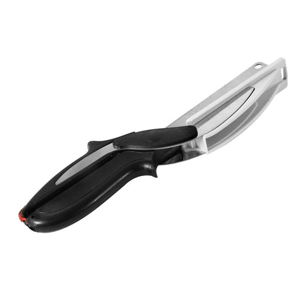 Scissor Style Kitchen Knife and Cutting Board Smart Cutter Combo 25 cm