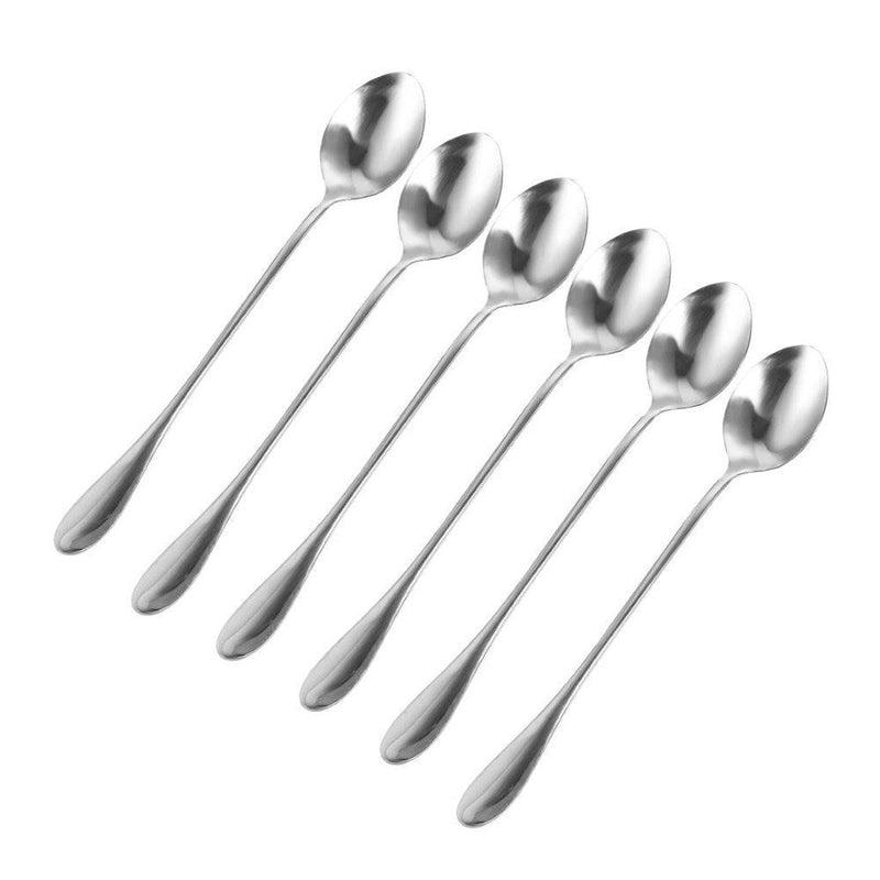 Stainless Steel Soda Spoon Set of 6 pcs 17.3cm 2.8*4.3 cm