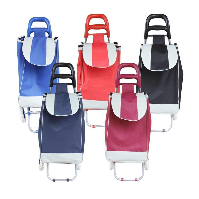 Shopping Trolley with Bag and Foldable Wheels 95 cm 33932 10 Pcs/Ctn