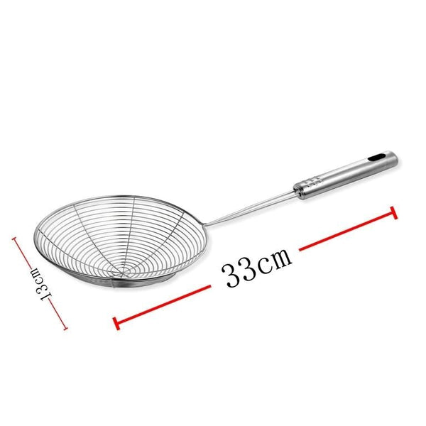 Stainless Steel Oil Strainer 33 cm length 12.9 cm Diameter