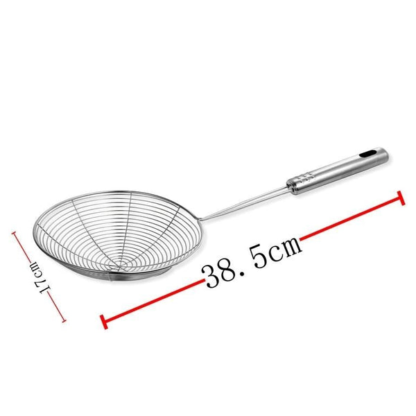 Stainless Steel Oil Strainer 38.5 cm length 17 cm Diameter