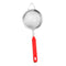 Tea Strainer Red Handle 19.5 cm length 7 cm Diameter