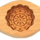 Primitive Style Wooden Mamoul Cookie Mold Board 1 slot 19*8.5 cm