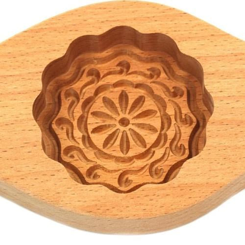 Primitive Style Wooden Mamoul Cookie Mold Board 1 slot 19*8.5 cm