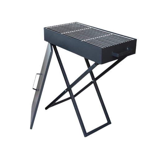 Large Outdoor Portable Foldable Charcoal BBQ with Grill 40*70 cm