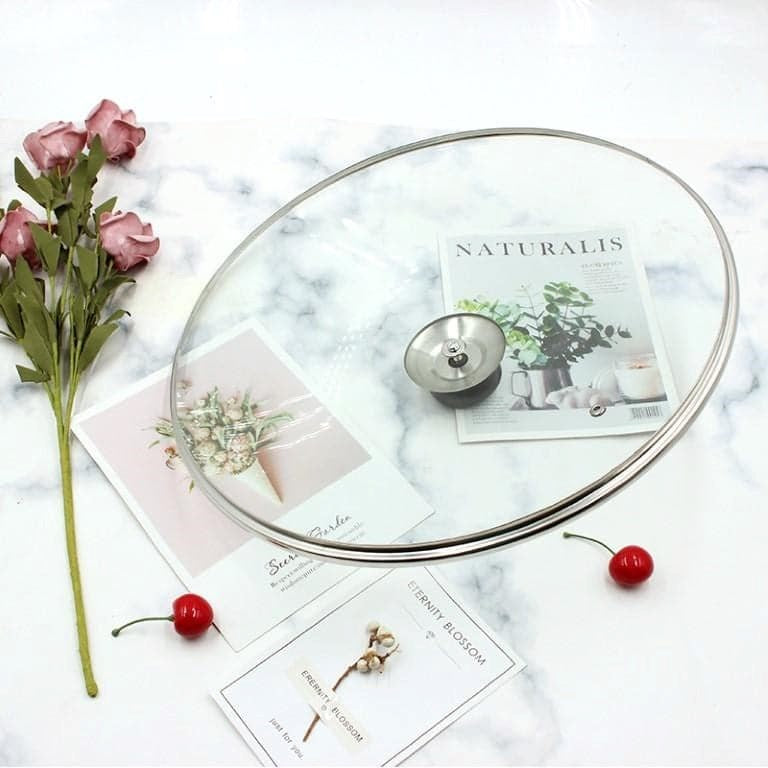 Casserole Sauce Pot Glass Lid 22 cm