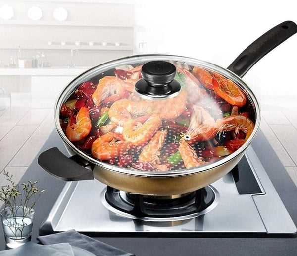 Casserole Sauce Pot Glass Lid 24 cm