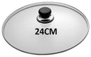 Casserole Sauce Pot Glass Lid 24 cm