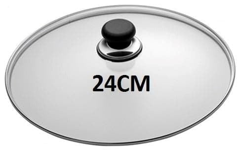 Casserole Sauce Pot Glass Lid 24 cm