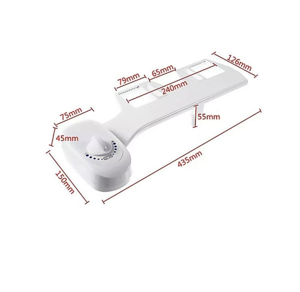 Toilet Bidet Seat Sprayer Attachment Hydraulic Water Wash Clean Bathroom Kit
