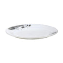Arcopal Dinnerware Oval Plate Black Flowers 10 inch