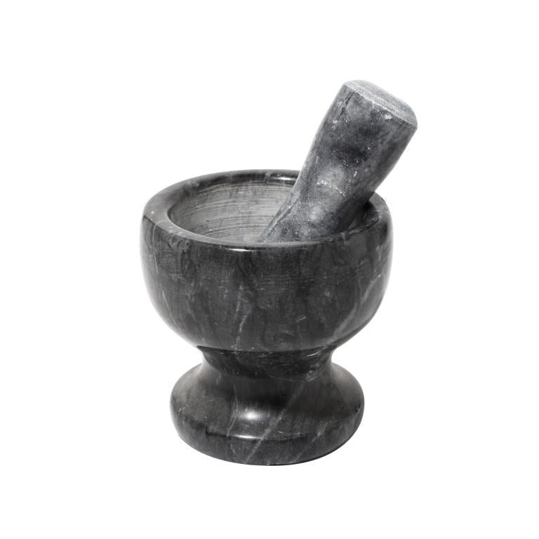 Spice & Herbs Mortar/Grinder and Pestle Marble Stone 12.5*12.5 cm