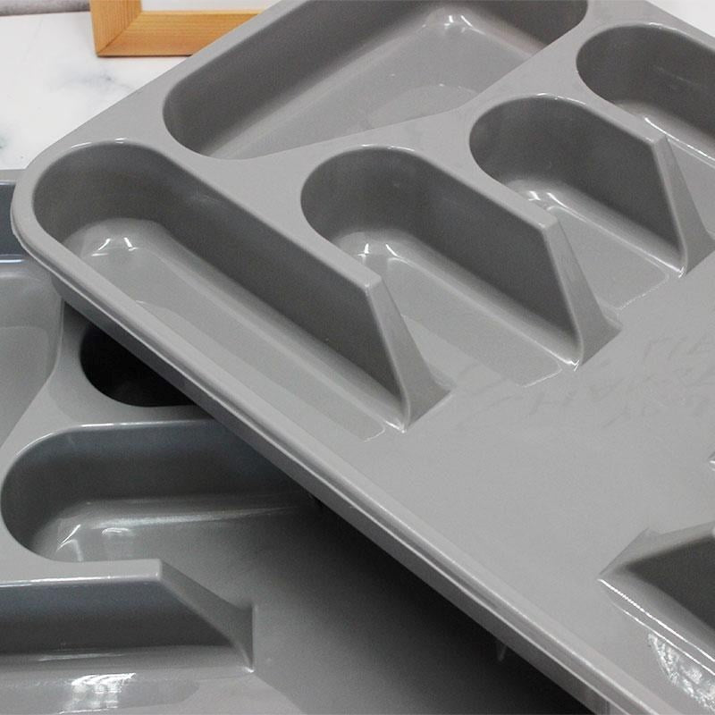 Plastic Grey Cutlery Tray 34*26 cm