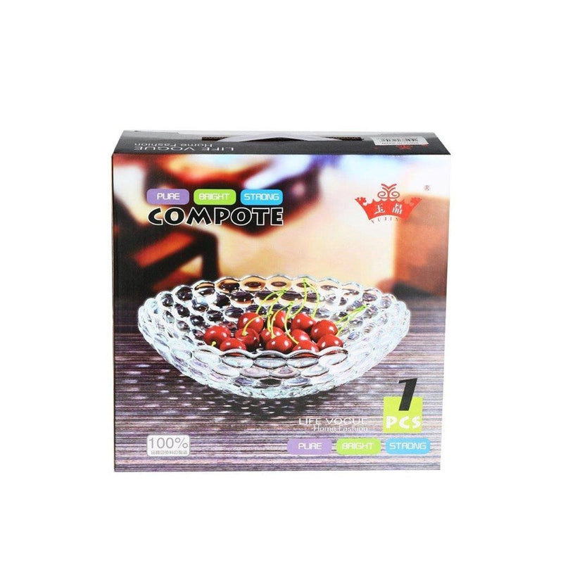 Fruit Plate Glass Round 23.5*4.7 cm