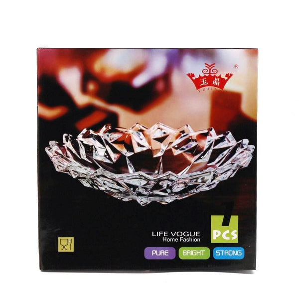 Crystal Glass Fruit Round Bowl 24*11 cm