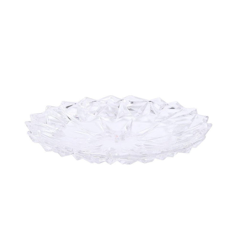 Crystal Glass Round Fruit Plate 33*4 cm