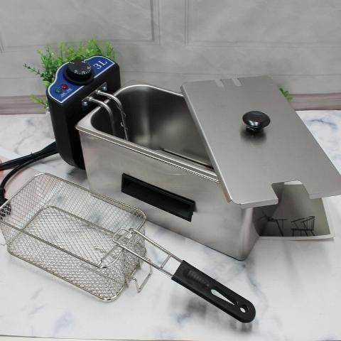 Commercial Grade Deep 3Ltr Fryer Single Tank 2000W