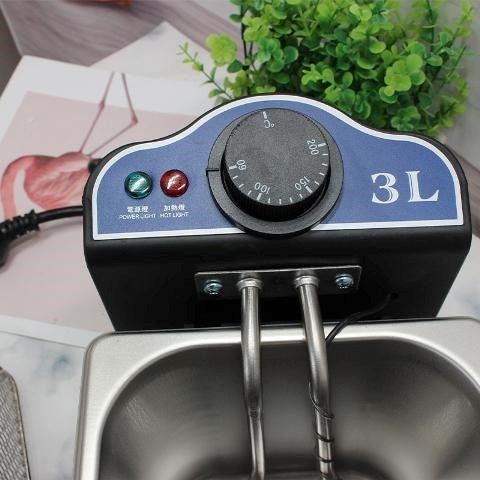 Commercial Grade Deep 3Ltr Fryer Single Tank 2000W
