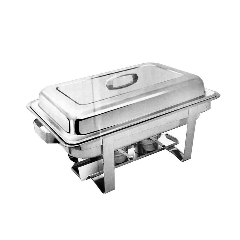 Stainless Steel Chafing Dish Double Platter 2 Burner