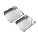 Stainless Steel Chafing Dish Double Platter 2 Burner
