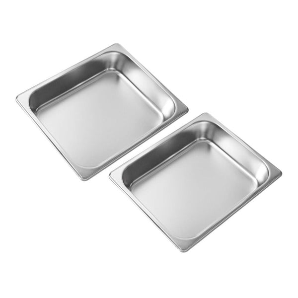 Stainless Steel Chafing Dish Double Platter 2 Burner