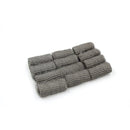 Stainless Steel Sponges Scourers Pack of 12 8 cm