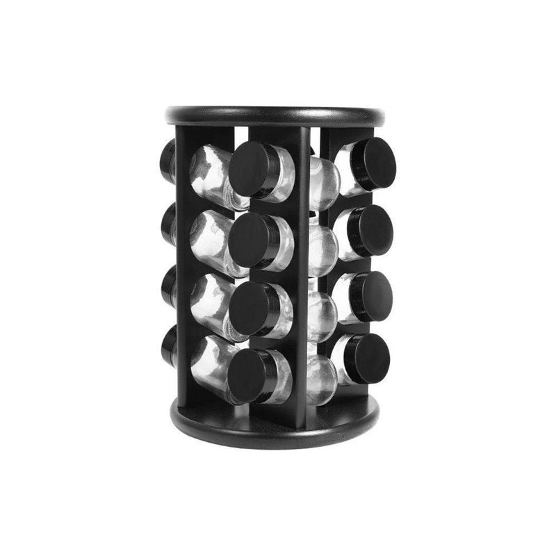 Revolving 360 Degree 16 Pcs Spice Rack Set Round