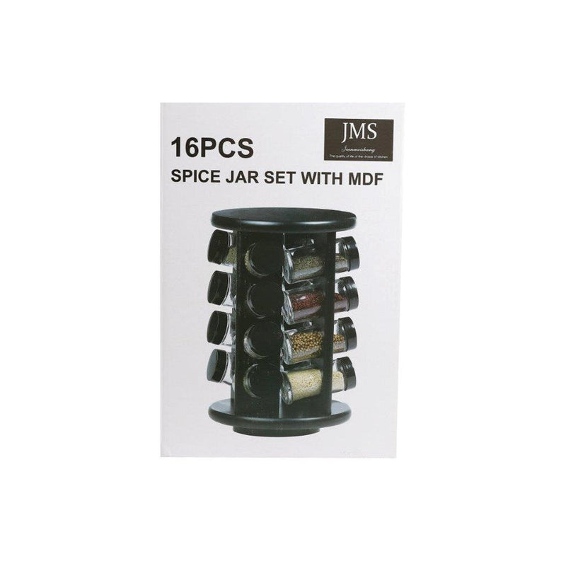 Revolving 360 Degree 16 Pcs Spice Rack Set Round
