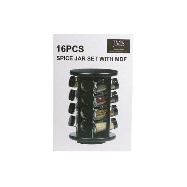 Revolving 360 Degree 16 Pcs Spice Rack Set Round