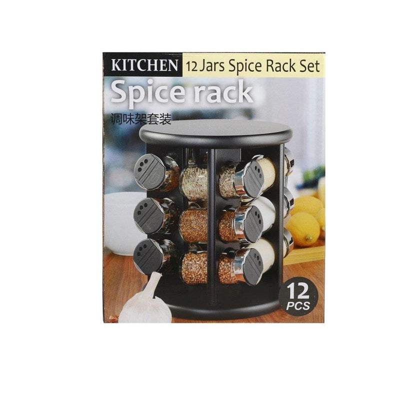 Revolving 360 Degree Spice Rack Set of 12 Pcs