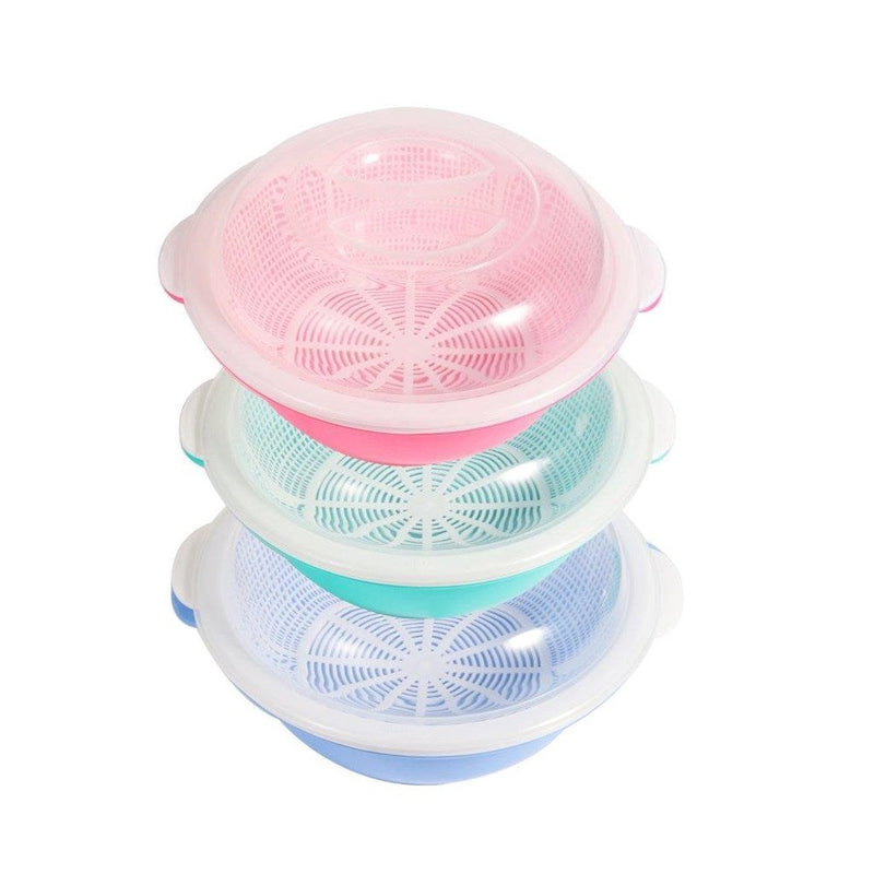 Plastic Bowl Strainer with Lid 27.5*12 cm