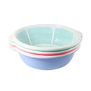 Plastic Bowl with Strainer Set of 3 Pcs 31 cm 4L