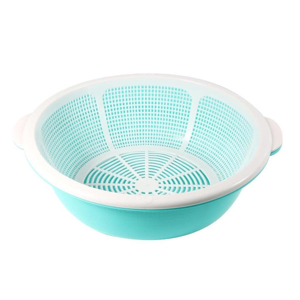 Plastic Bowl with Strainer Set of 3 Pcs 31 cm 4L