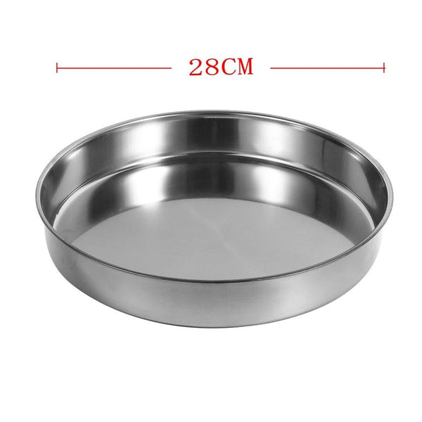 Stainless Steel Round Baking Tray 28 cm depth 5 cm